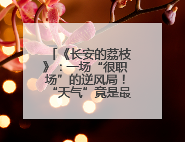 《长安的荔枝》：一场“很职场”的逆风局！“天气”竟是最大反派！