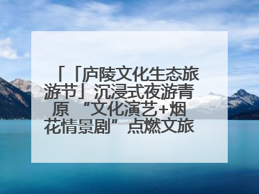 「庐陵文化生态旅游节」沉浸式夜游青原 “文化演艺+烟花情景剧”点燃文旅热潮（图）