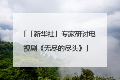 「新华社」专家研讨电视剧《无尽的尽头》