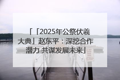 「2025年公祭伏羲大典」赵东平：深挖合作潜力 共谋发展未来