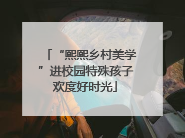 “熙熙乡村美学”进校园特殊孩子欢度好时光