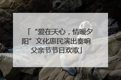 “爱在天心，情暖夕阳”文化惠民演出奏响父亲节节日欢歌