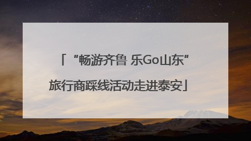 “畅游齐鲁 乐Go山东”旅行商踩线活动走进泰安
