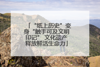 “纸上历史”变身“触手可及文明印记” 文化遗产释放鲜活生命力