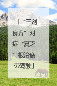 “三剂良方”对症“夏乏”根治疲劳驾驶