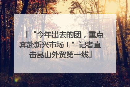 “今年出去的团，重点奔赴新兴市场！”记者直击昆山外贸第一线