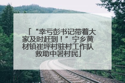 “幸亏彭书记带着大家及时赶到！”宁乡黄材镇崔坪村驻村工作队救助中暑村民