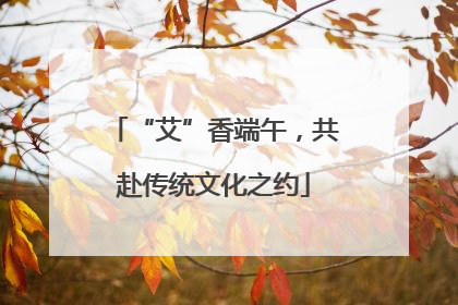 “艾”香端午，共赴传统文化之约