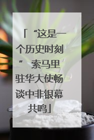 “这是一个历史时刻” 索马里驻华大使畅谈中非银幕共鸣