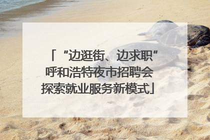 “边逛街、边求职” 呼和浩特夜市招聘会探索就业服务新模式
