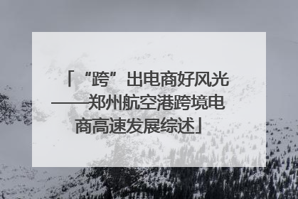 “跨”出电商好风光——郑州航空港跨境电商高速发展综述