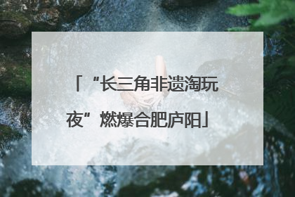 “长三角非遗淘玩夜”燃爆合肥庐阳