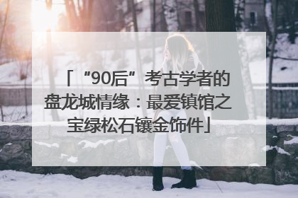 “90后”考古学者的盘龙城情缘：最爱镇馆之宝绿松石镶金饰件