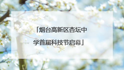烟台高新区杏坛中学首届科技节启幕