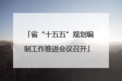 省“十五五”规划编制工作推进会议召开