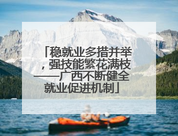 稳就业多措并举，强技能繁花满枝——广西不断健全就业促进机制