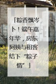 粽香飘岑卜！端午嘉年华，房东阿姨与租客结下“粽子情”