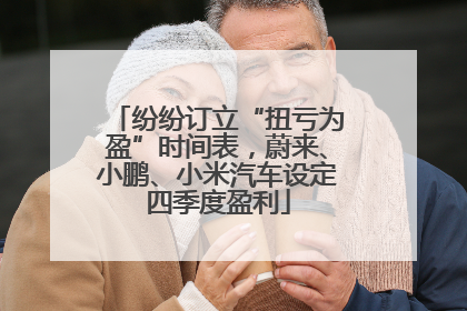 纷纷订立“扭亏为盈”时间表，蔚来、小鹏、小米汽车设定四季度盈利