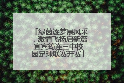 绿茵逐梦展风采，激情飞扬启新篇 宜宾筠连三中校园足球联赛开赛