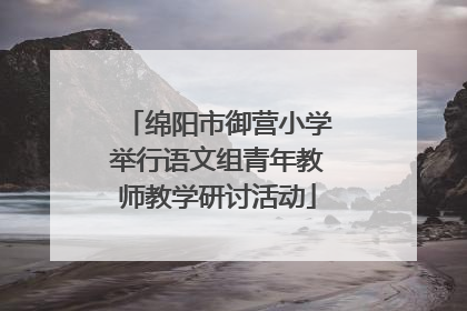 绵阳市御营小学举行语文组青年教师教学研讨活动