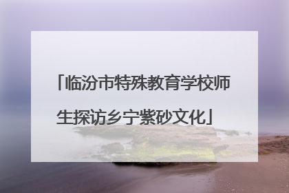 临汾市特殊教育学校师生探访乡宁紫砂文化