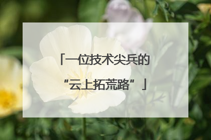 一位技术尖兵的“云上拓荒路”