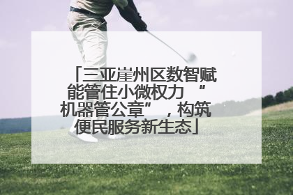 三亚崖州区数智赋能管住小微权力 “机器管公章”，构筑便民服务新生态