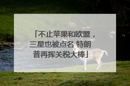 不止苹果和欧盟，三星也被点名 特朗普再挥关税大棒