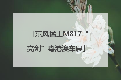 东风猛士M817“亮剑”粤港澳车展