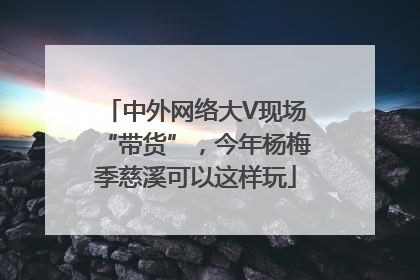 中外网络大V现场“带货”，今年杨梅季慈溪可以这样玩