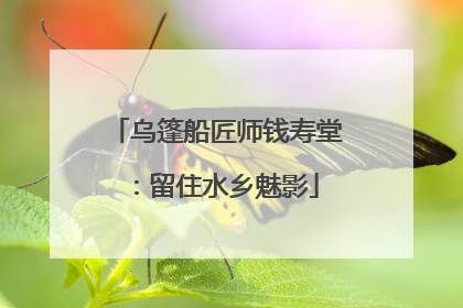 乌篷船匠师钱寿堂：留住水乡魅影