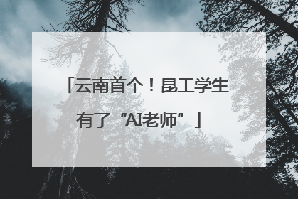 云南首个！昆工学生有了“AI老师”