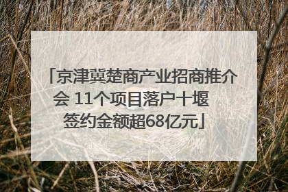 京津冀楚商产业招商推介会 11个项目落户十堰 签约金额超68亿元