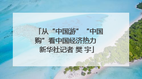 从“中国游”“中国购”看中国经济热力 新华社记者 樊 宇
