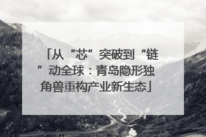 从“芯”突破到“链”动全球：青岛隐形独角兽重构产业新生态