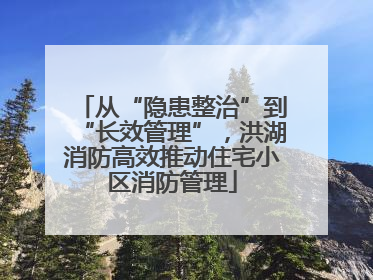 从“隐患整治”到“长效管理”，洪湖消防高效推动住宅小区消防管理