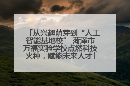 从兴趣萌芽到“人工智能基地校” 菏泽市万福实验学校点燃科技火种，赋能未来人才