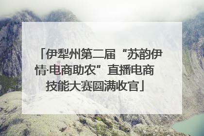 伊犁州第二届“苏韵伊情·电商助农”直播电商技能大赛圆满收官