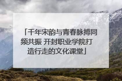 千年宋韵与青春脉搏同频共振 开封职业学院打造行走的文化课堂