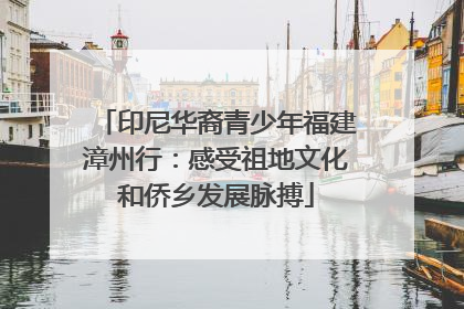 印尼华裔青少年福建漳州行：感受祖地文化和侨乡发展脉搏
