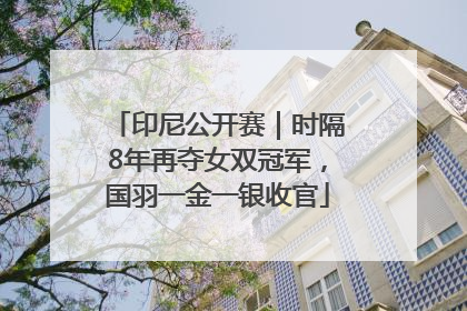 印尼公开赛｜时隔8年再夺女双冠军，国羽一金一银收官