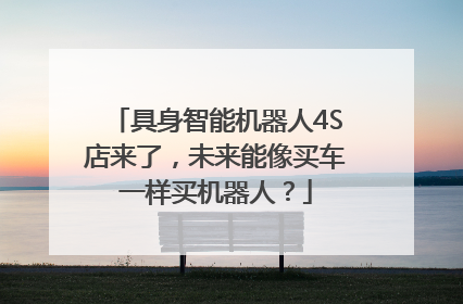 具身智能机器人4S店来了，未来能像买车一样买机器人？