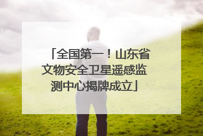 全国第一！山东省文物安全卫星遥感监测中心揭牌成立