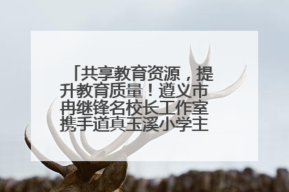 共享教育资源，提升教育质量！遵义市冉继锋名校长工作室携手道真玉溪小学主题研修出新出彩