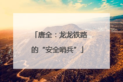 唐全：龙龙铁路的“安全哨兵”