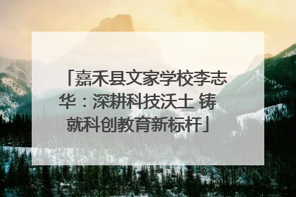 嘉禾县文家学校李志华：深耕科技沃土 铸就科创教育新标杆