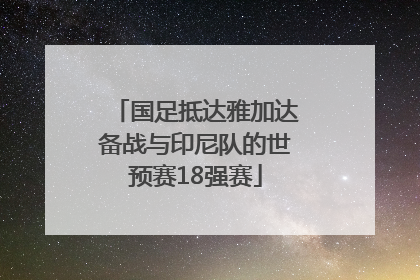 国足抵达雅加达备战与印尼队的世预赛18强赛