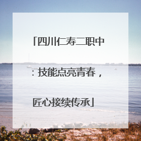 四川仁寿二职中：技能点亮青春，匠心接续传承