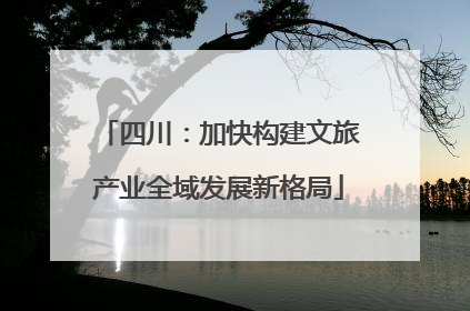 四川：加快构建文旅产业全域发展新格局