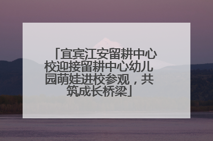 宜宾江安留耕中心校迎接留耕中心幼儿园萌娃进校参观，共筑成长桥梁